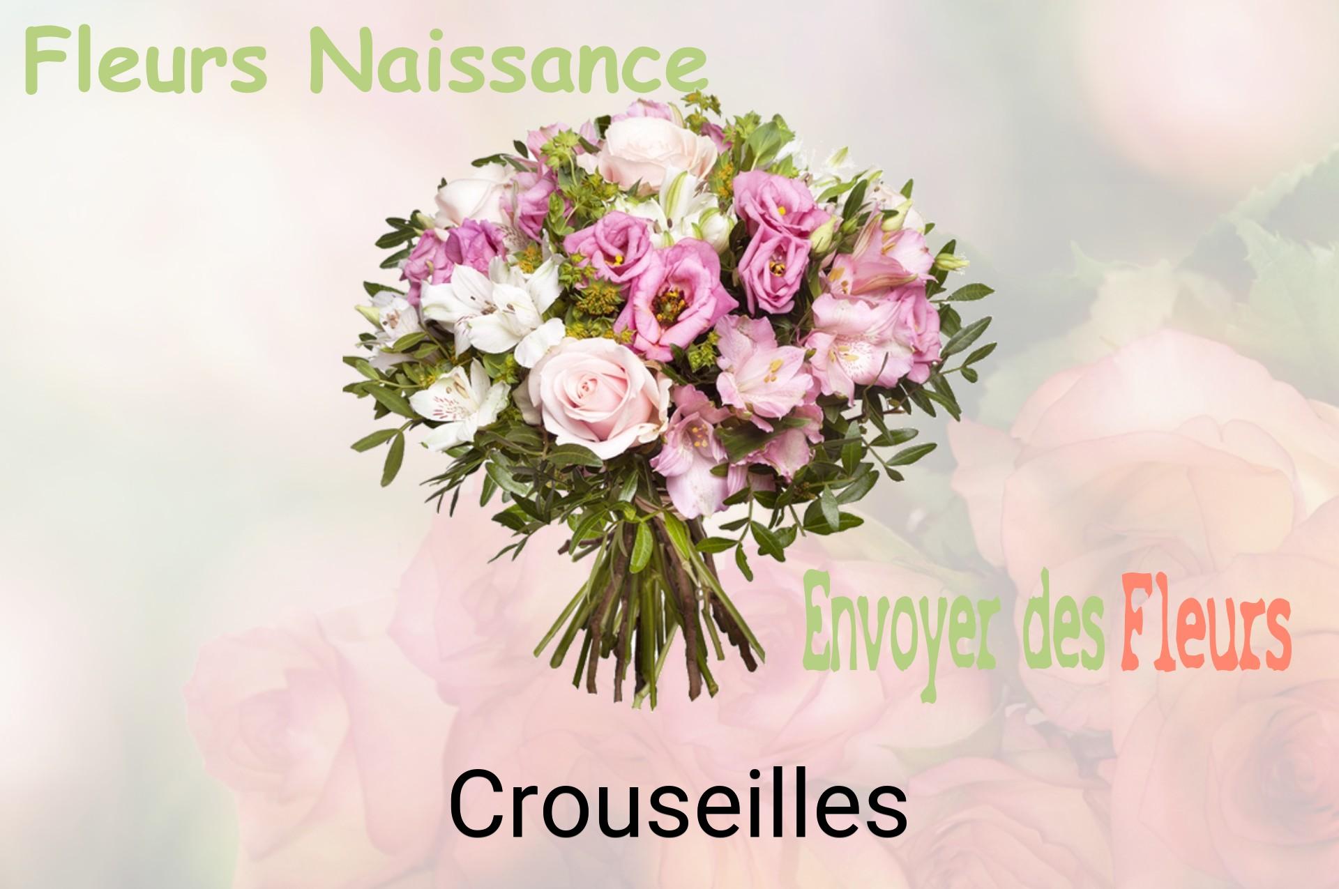 Bouquet de fleurs de naissance livré à Crouseilles