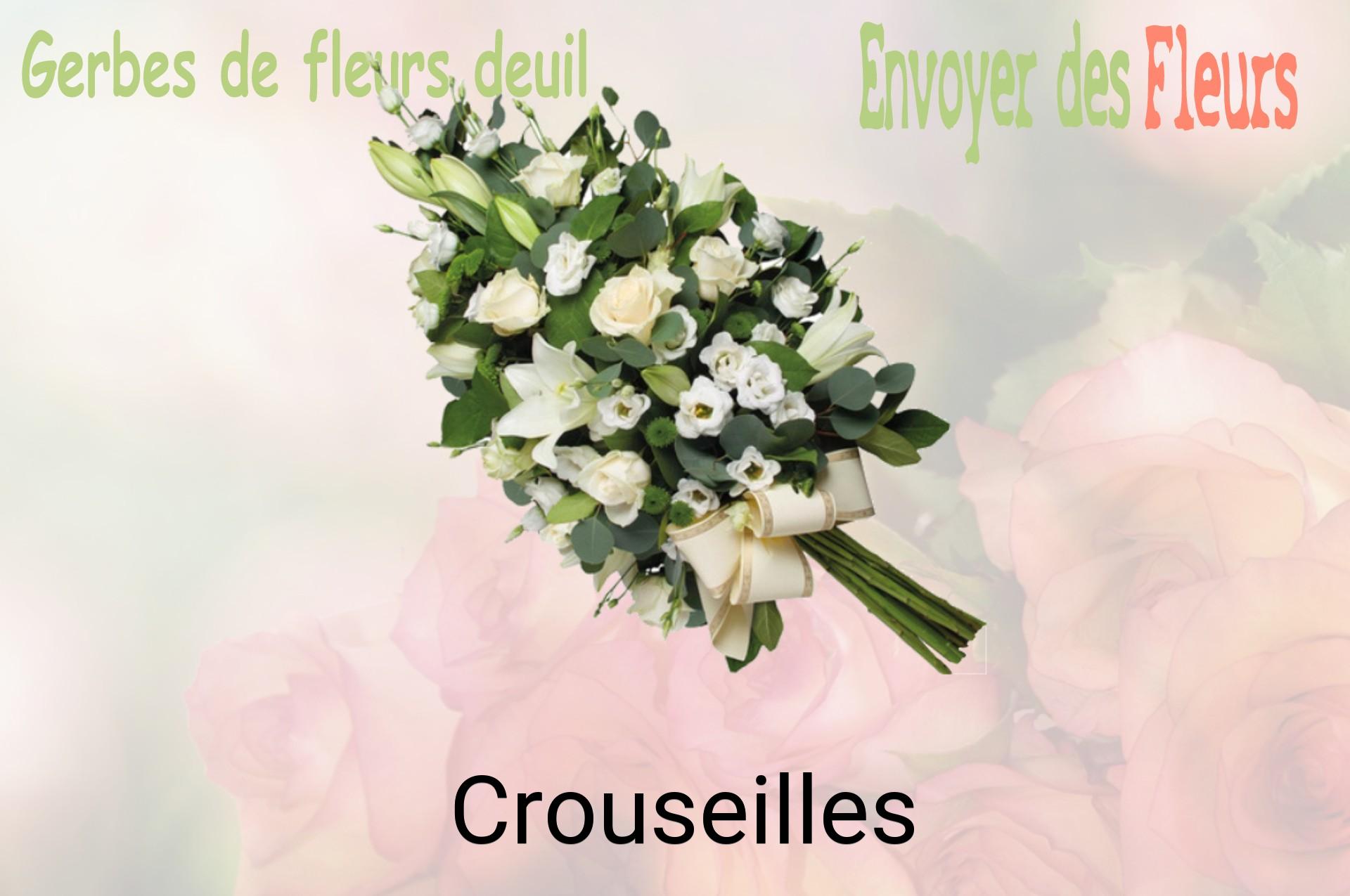 Gerbe de fleurs de deuil livrée à Crouseilles